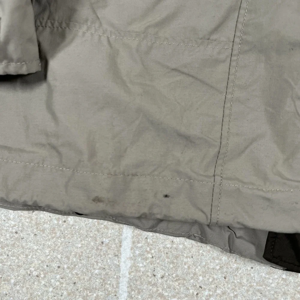 Columbia Jacket Men 2XL Beige Black Bugaboo Omni-Tech Nylon Shell